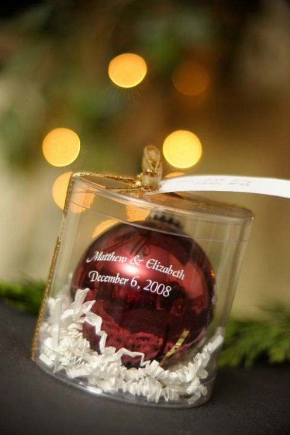 Christmas Wedding Favour