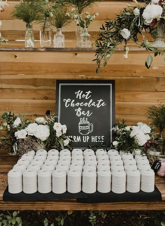 Hot Chocolate Wedding Station