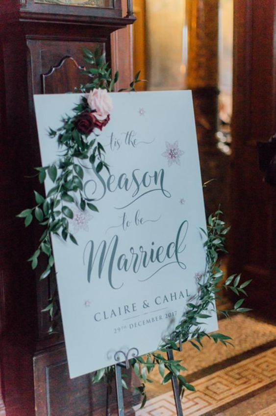 Christmas Wedding Table Plan