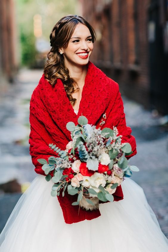 Christmas Wedding Dress Cardigan