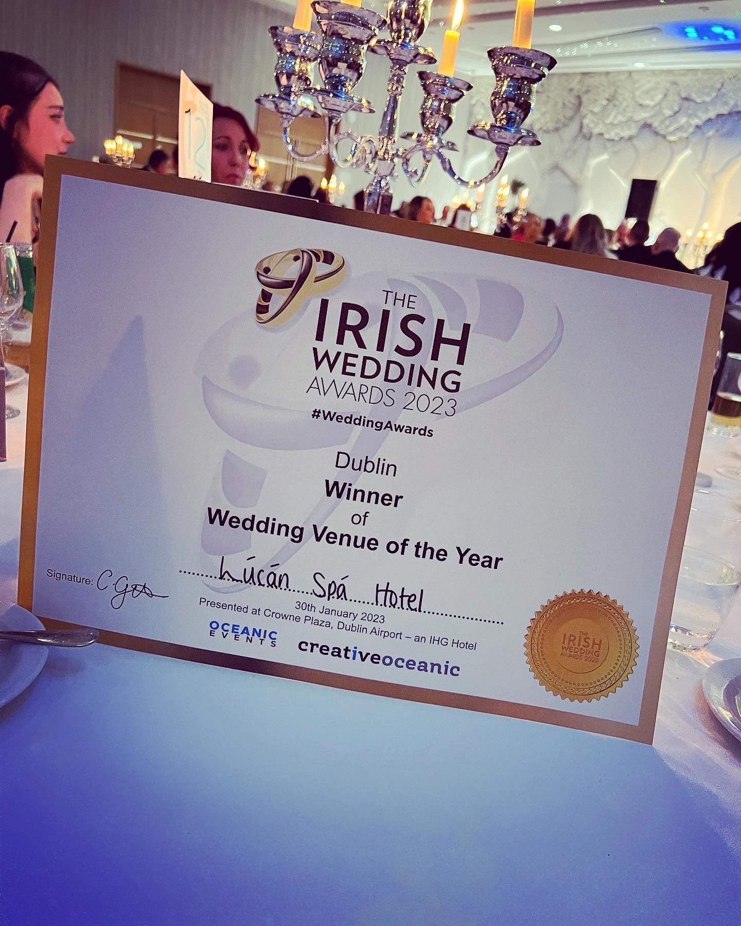 lucan spa hotel dublin wedding venue of the year