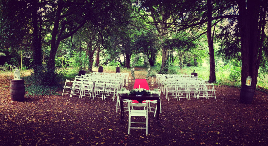 Outdoor Wedding Ceremony Lucan Spa Hotel