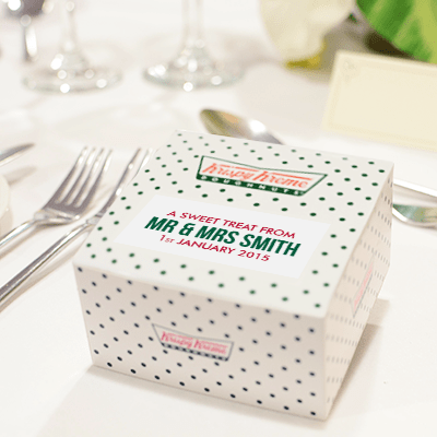 Krispy Kreme Wedding Favours