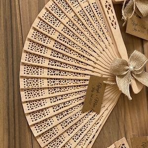 Hand Fan Wedding Favours