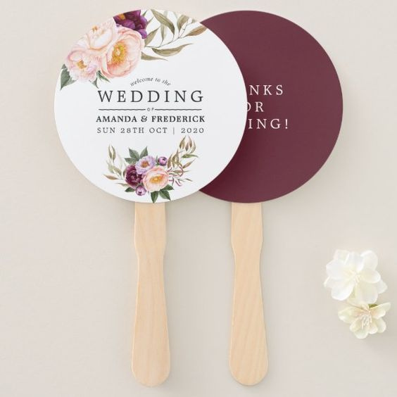 Hand Fan Wedding Favours