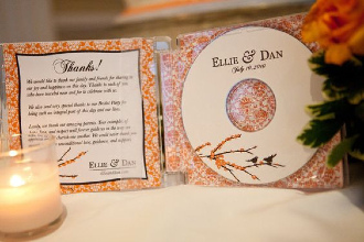Personalised CDs Wedding Favours