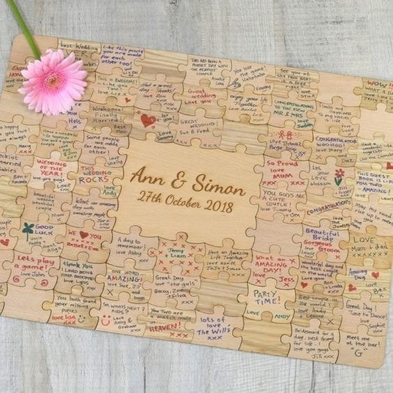 Jigsaw Wedding Guest Book