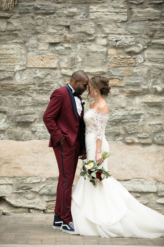Burgundy Groomswear