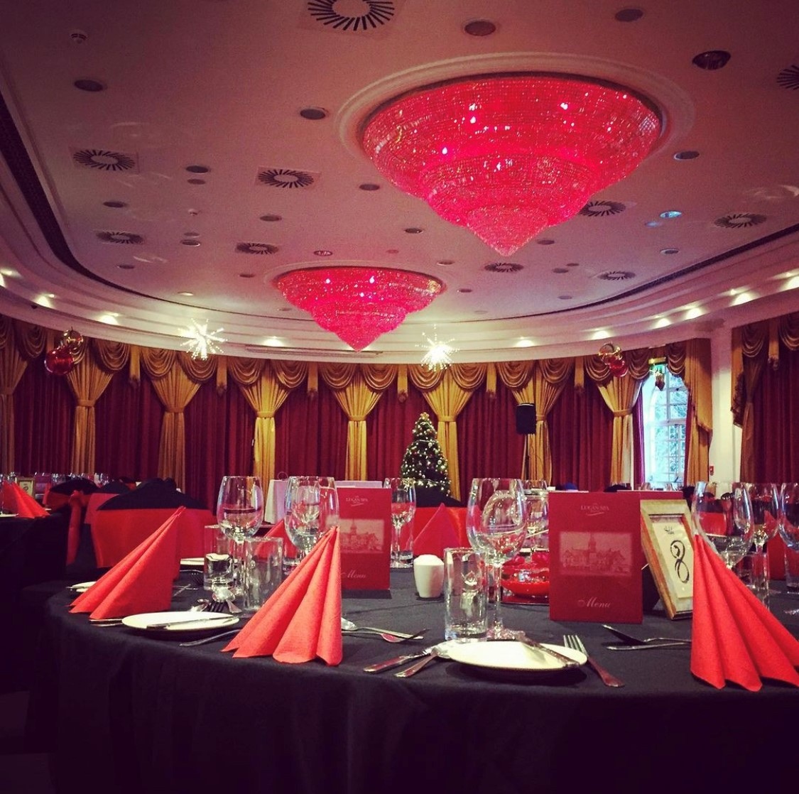 Wedding Table Cloths and Napkins Lucan Spa Hotel
