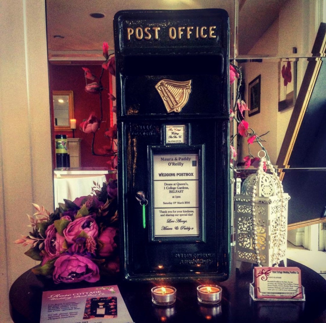 Wedding Postbox Lucan Spa Hotel