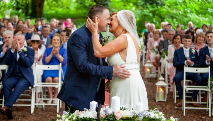 Outdoor wedding lucan spa hotel Lucan Spa Hotel